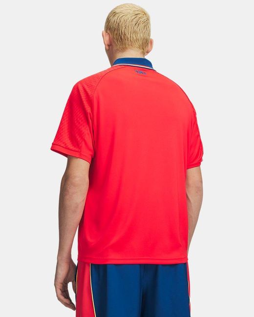 Under Armour Red '96 Country Collection Global Football Jersey Racer Varsity for men