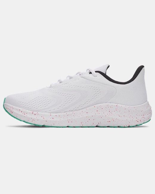 Under Armour White Pursuit 4 Big Logo Running Shoes Mode for men