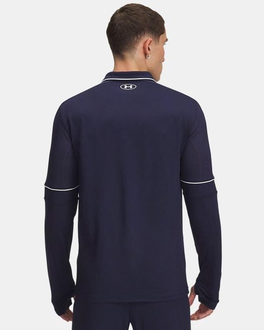 Under Armour Blue Challenger Training ¼ Zip Midnight for men