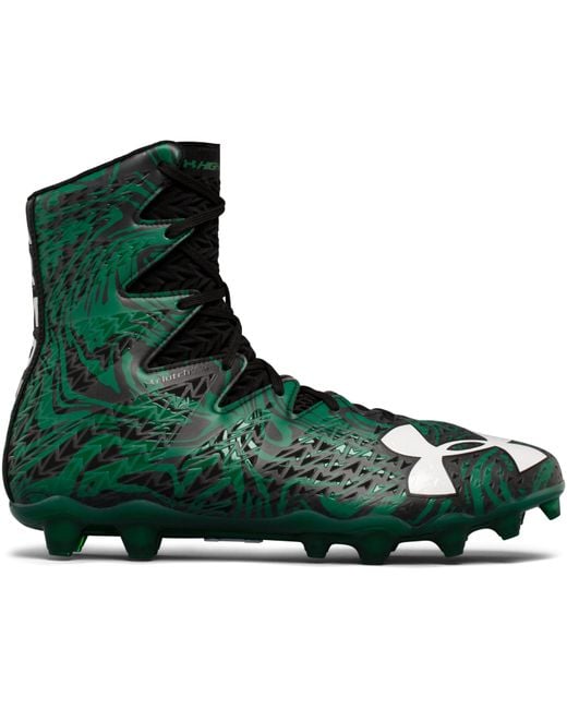 Under Armour Ua Highlight Lux Mc Black-green Football Cleats 10 Us for men