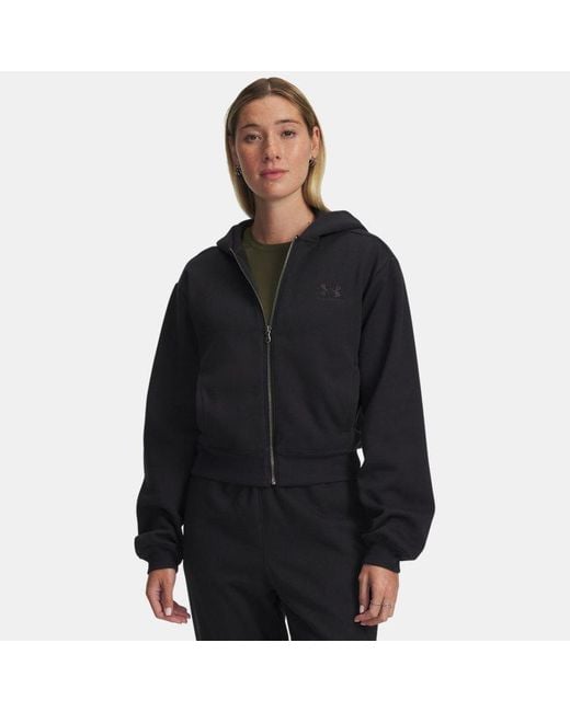 Under Armour Icon Vida Fleece Hoodie Voor Zwart Zwart in het Black