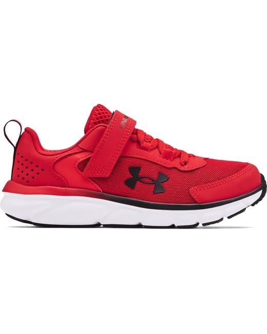 Boys red on sale under armour shoes