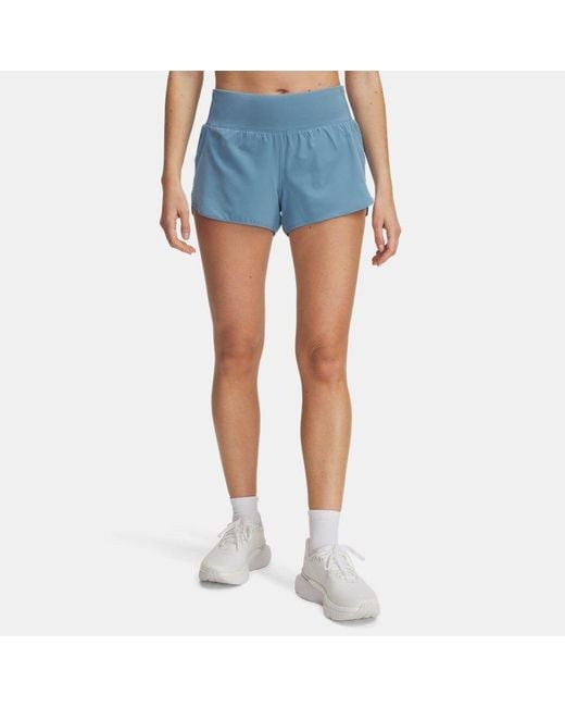 Shorts Launch Pro Da 8 Cm (3" Da Donna Smoke Riflettente di Under Armour in Blue
