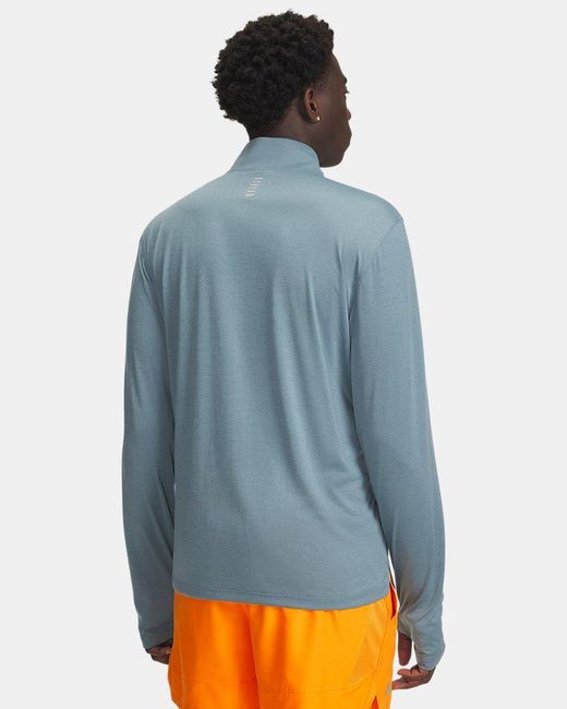 Under Armour Blue Launch ¼ Zip Jasper Reflective for men