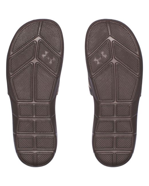 Under Armour Men s Ua Ignite Camo Slide Sandals in Brown for Men