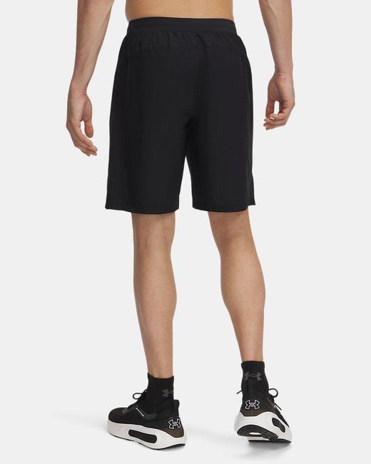 Under Armour Black Launch 9" Shorts Reflective for men