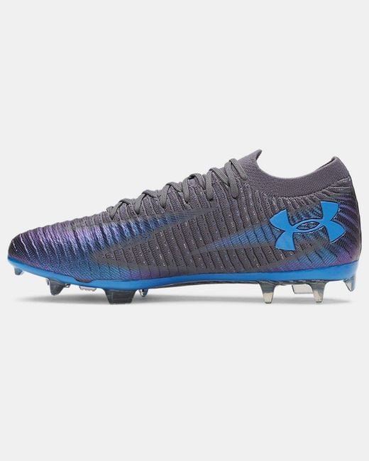 Under Armour Blue Shadow Elite 3 Fg Soccer Cleats Castlerock Atlantis for men