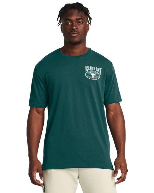 Under Armour Green Project Rock Day Graphic Short Sleeve for men