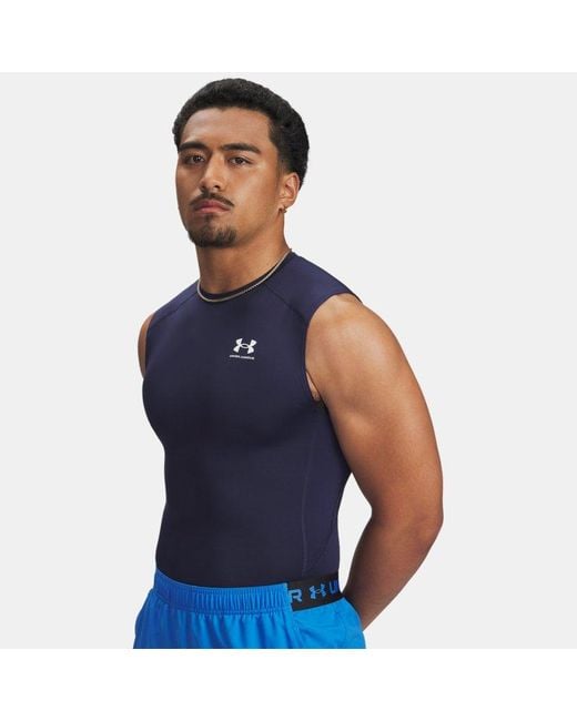 UA HG Armour Comp SL Camiseta para Hombre Under Armour de hombre de color Blue