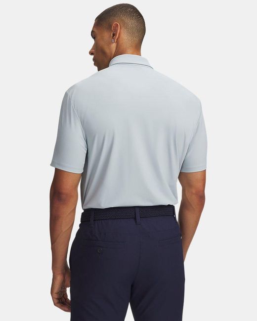 Under Armour Blue Drive Chill Polo Fog Midnight for men