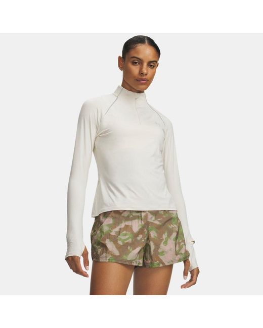 Under Armour White Velociti ½ Zip Stone Reflective
