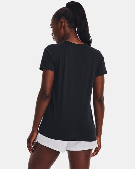 Maglia A Maniche Corte Rival Logo Da Donna Bianco di Under Armour in Black