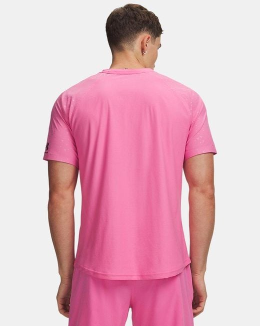 Under Armour Pink Challenger Elite Short Sleeve Frenzy Chrome for men