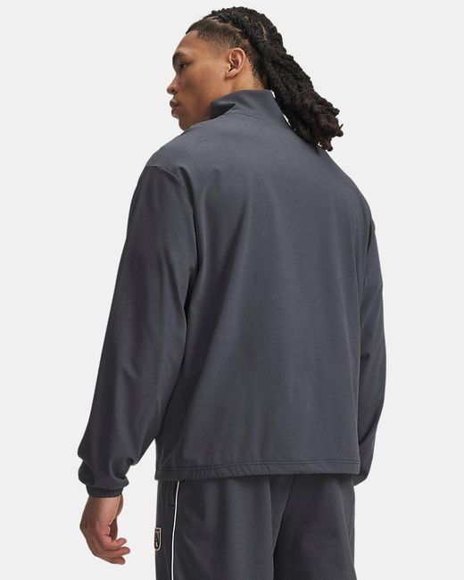 Under Armour Blue Terrace Woven Jacket Ultimate Titan Ultimate for men