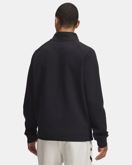Under Armour Black Unstoppable Fleece ½ Zip for men