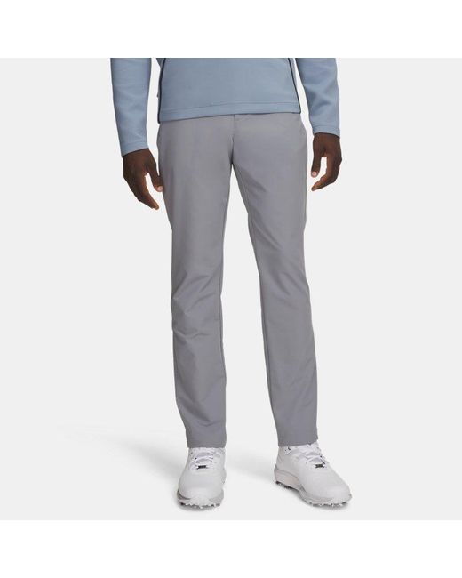 Under Armour Gray Matchplay Tapered Pants Steel for men