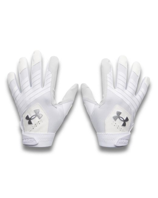 Under Armour White Ua Clean Up Batting Gloves for men