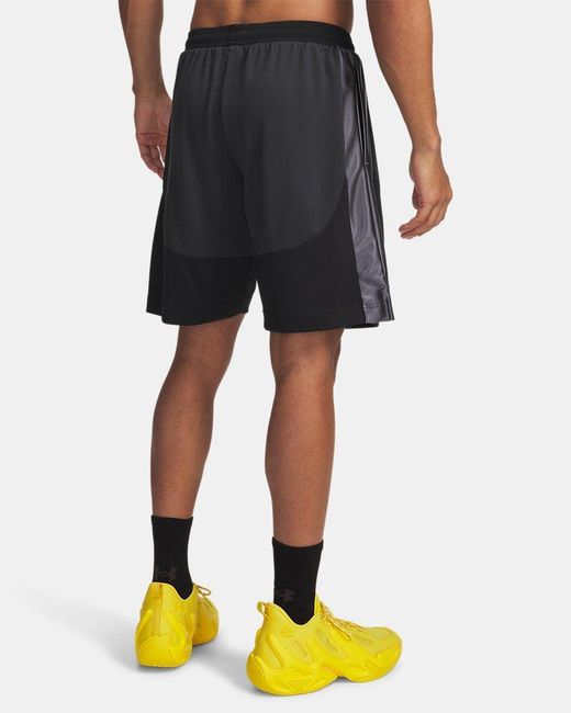 Under Armour Black Curry Splash Shorts Anthracite for men