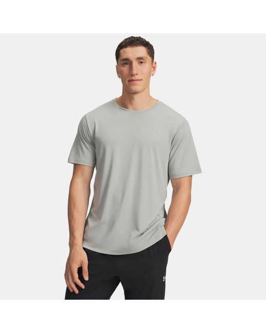 Under Armour Gray Ua Explor Iso-chill Upf Short Sleeve for men