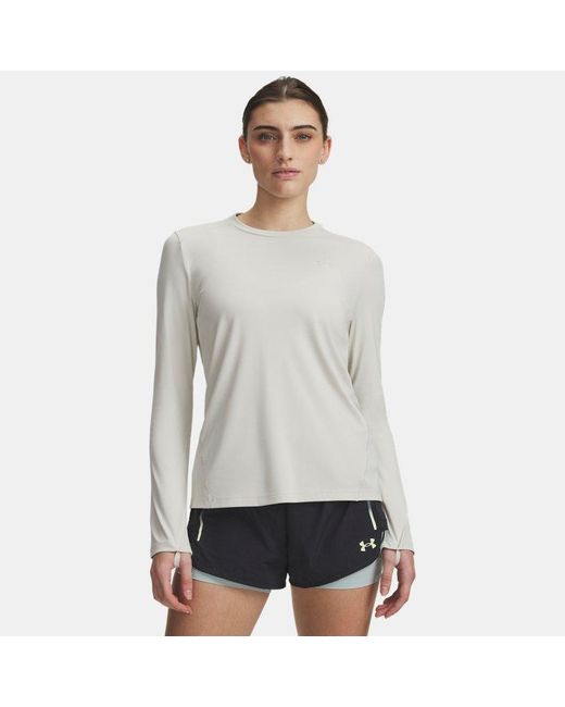 Under Armour Gray Explor Upf Long Sleeve Crew Summit Summit