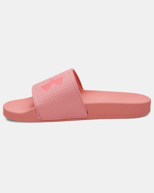 Under Armour Pink Armr Slides Posh Posh Bittersweet