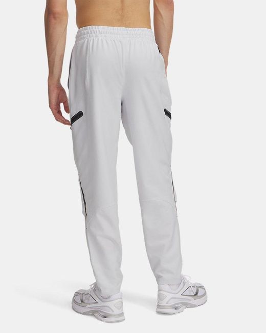 Under Armour Gray Unstoppable Cargo Pants Halo for men