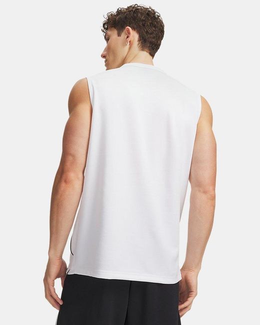 Under Armour White Curry Training Tank Ultimate for men