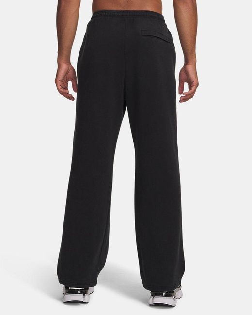 Under Armour Black Ua Icon Fleece Wash Pants for men