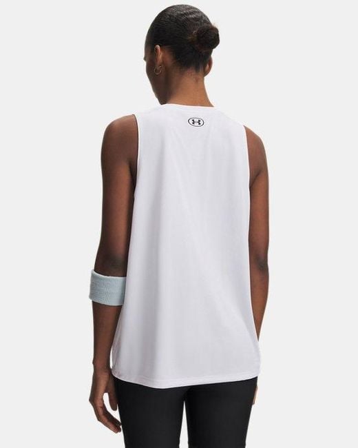 Canotta Tech Da Donna Nero di Under Armour in White