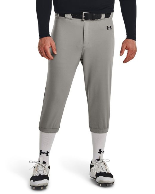 Under Armour Ua Vanish Piped Knicker Baseball Pants in Gray for Men | Lyst