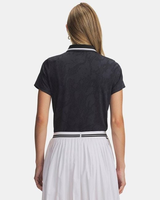 Under Armour Blue Armourdry Jacq Rd Polo Anthracite Castlerock