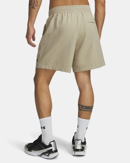 Under Armour Green Ua Unstoppable Woven Shorts for men
