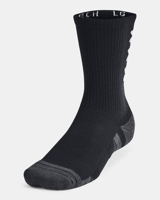 Under Armour Black Performance Tech 3-Pack Crew Socks