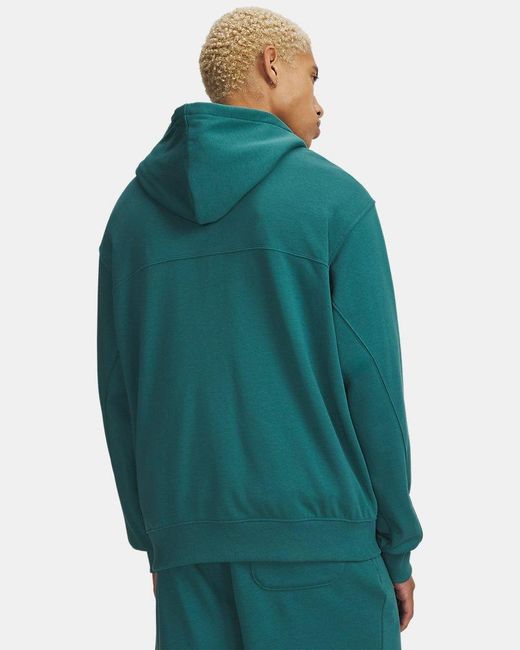 Under Armour Green Rival Lightweight Full Zip Rack for men