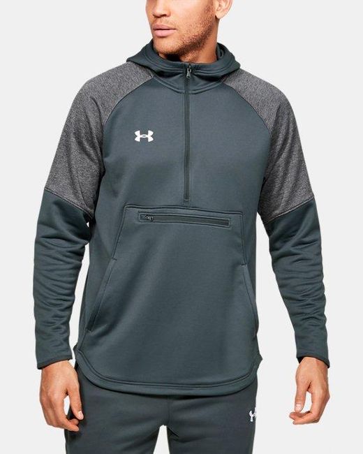 Under Armour Men's Ua Qualifier Fleece Anorak in Gray for Men Lyst