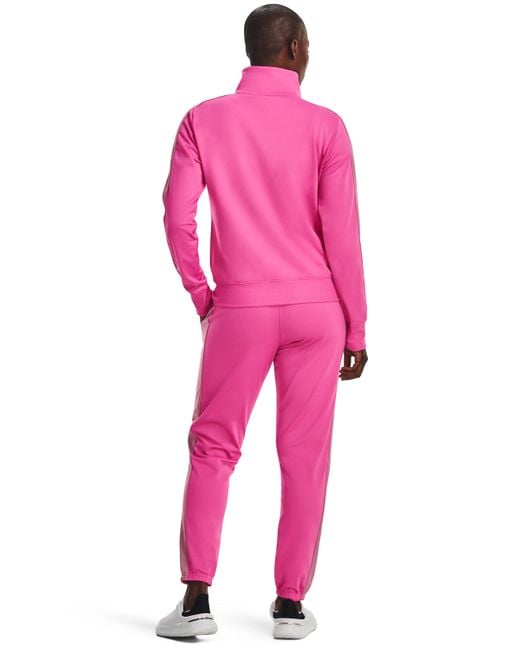 Under Armour Pink Tricot Tracksuit
