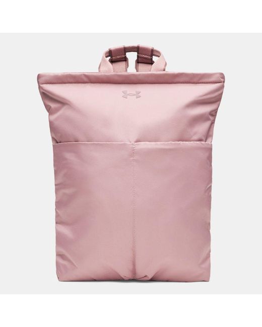 Under Armour Pink Studio Lite Backpack Tourmaline Mist
