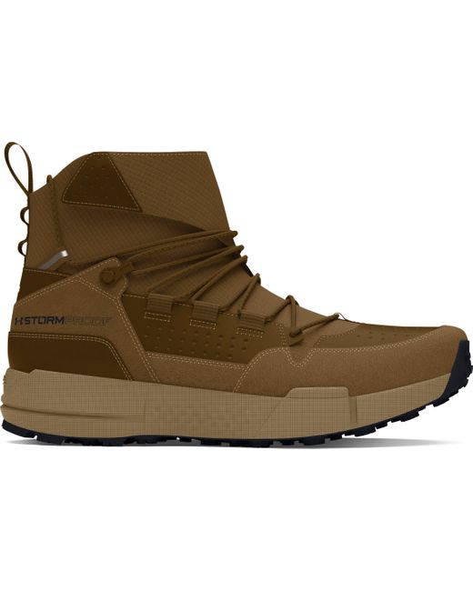 Under Armour Men’s Loadout Trek Waterproof Tactical Combat Leather Tan Boots Under Armour Men main image 2