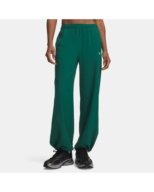 Under Armour Green Rival Woven Pants Campus Ivy