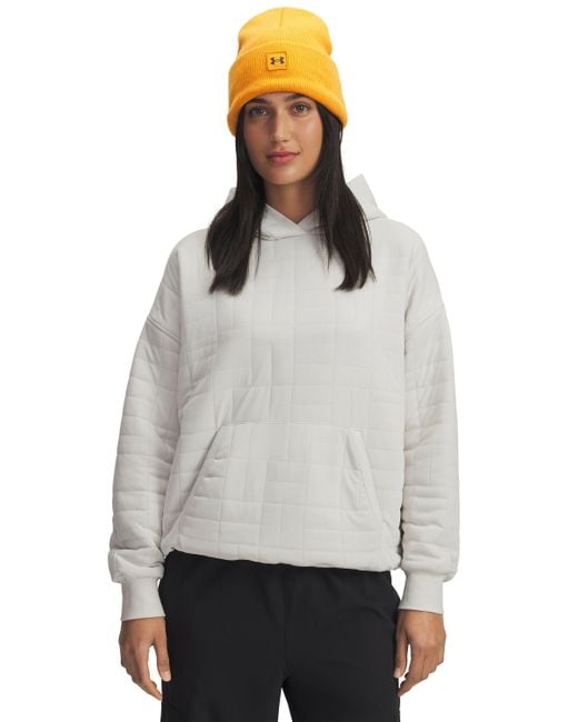 Under Armour Gray Ua Unstoppable Fleece Textured Hoodie