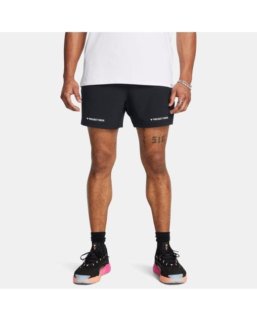 Under Armour Blue Project Rock Ultimate 5" Training Shorts for men