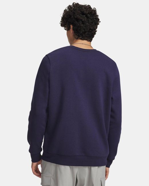 Under Armour Blue Icon Fleece Crew Midnight for men