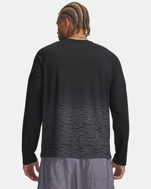 Under Armour Black Hoops Performance Long Sleeve Castlerock Castlerock for men