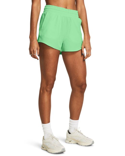 Pantalón corto tejido de 8 cm flex Under Armour de color Green