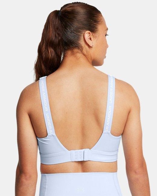 Under Armour Blue Infinity 2.0 High Sports Bra Nimbus