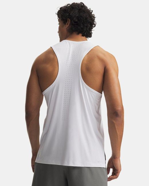 Under Armour White Ua Velociti Pro Singlet for men