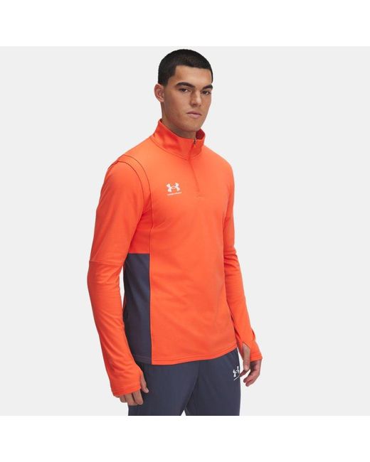 Under Armour Orange Challenger Midlayer Fire Downpour for men