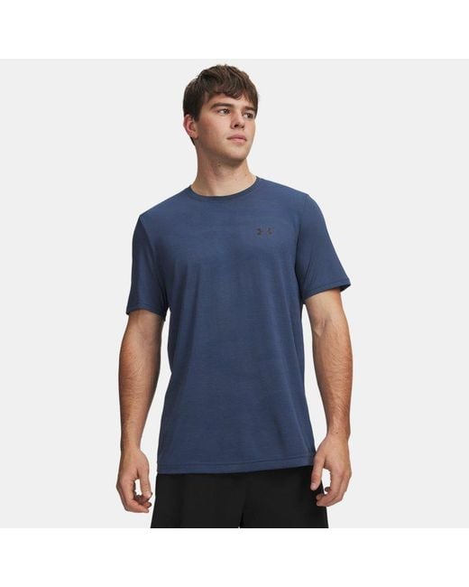 Under Armour Blue Vanish Elite Seamless Camo Short Sleeve Wham Ultimate for men