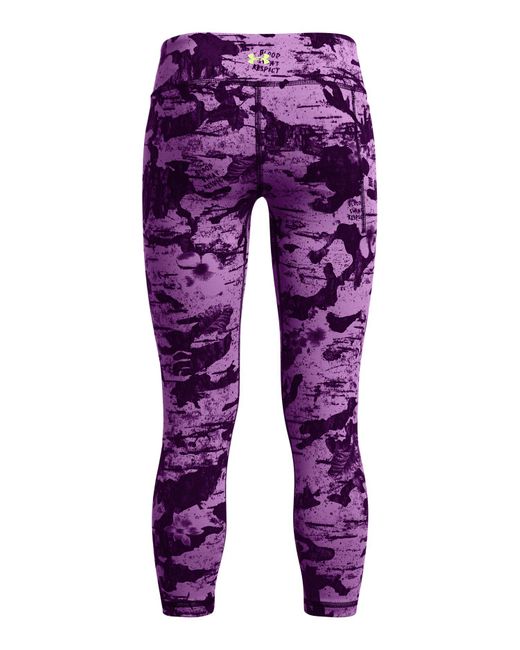 Leggings project rock lets go printed ankle di Under Armour in Purple