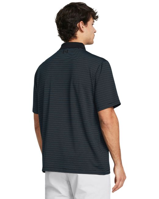 Under Armour Black Matchplay Stripe Polo for men
